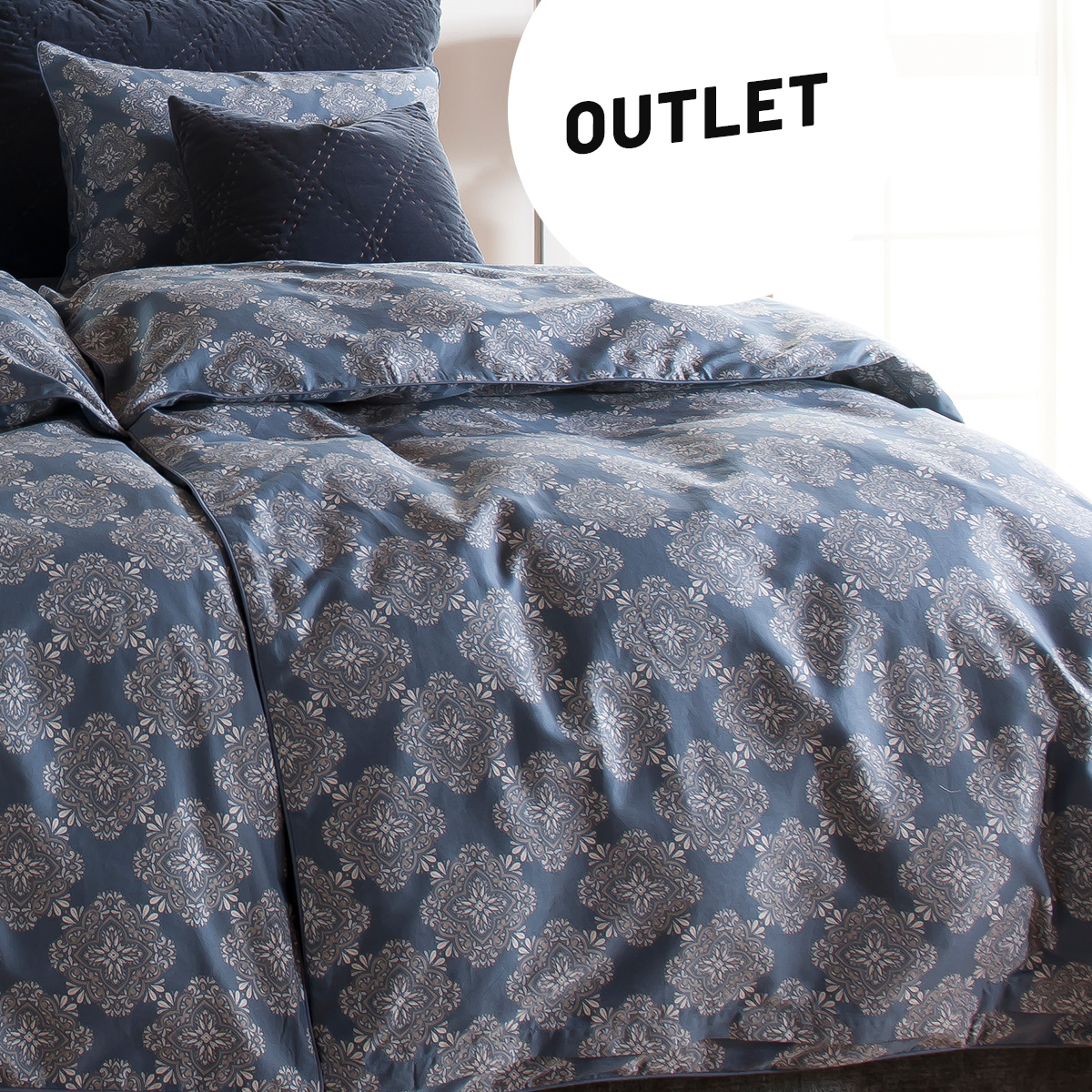 Billede af Borås Cotton Alba Sengesæt Blue 140x200