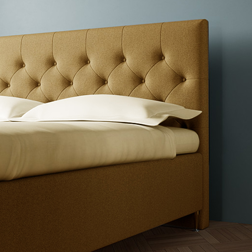 Casablanca Stitched Gavl B120 H125 Page Mustard