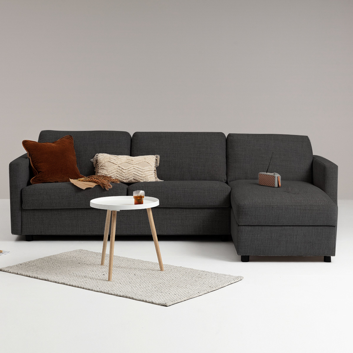 #3 - Hovden Scandic 140 chaiselong sovesofa