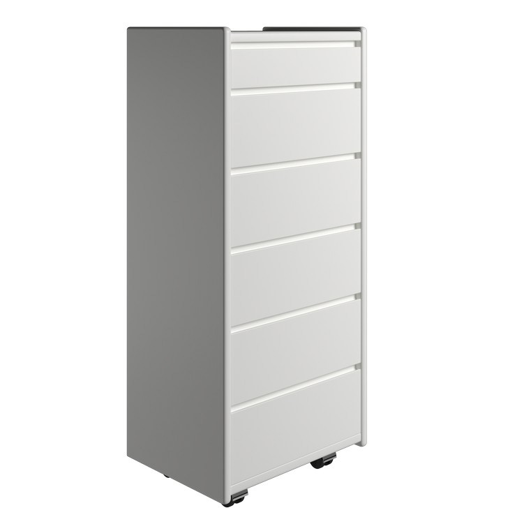 Kaagaard Kommode 665047 50x47 Hvid, hjul thumbnail