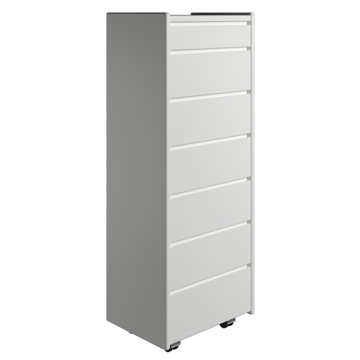 Kaagaard Kommode 775037 50x37 Hvid, hjul thumbnail