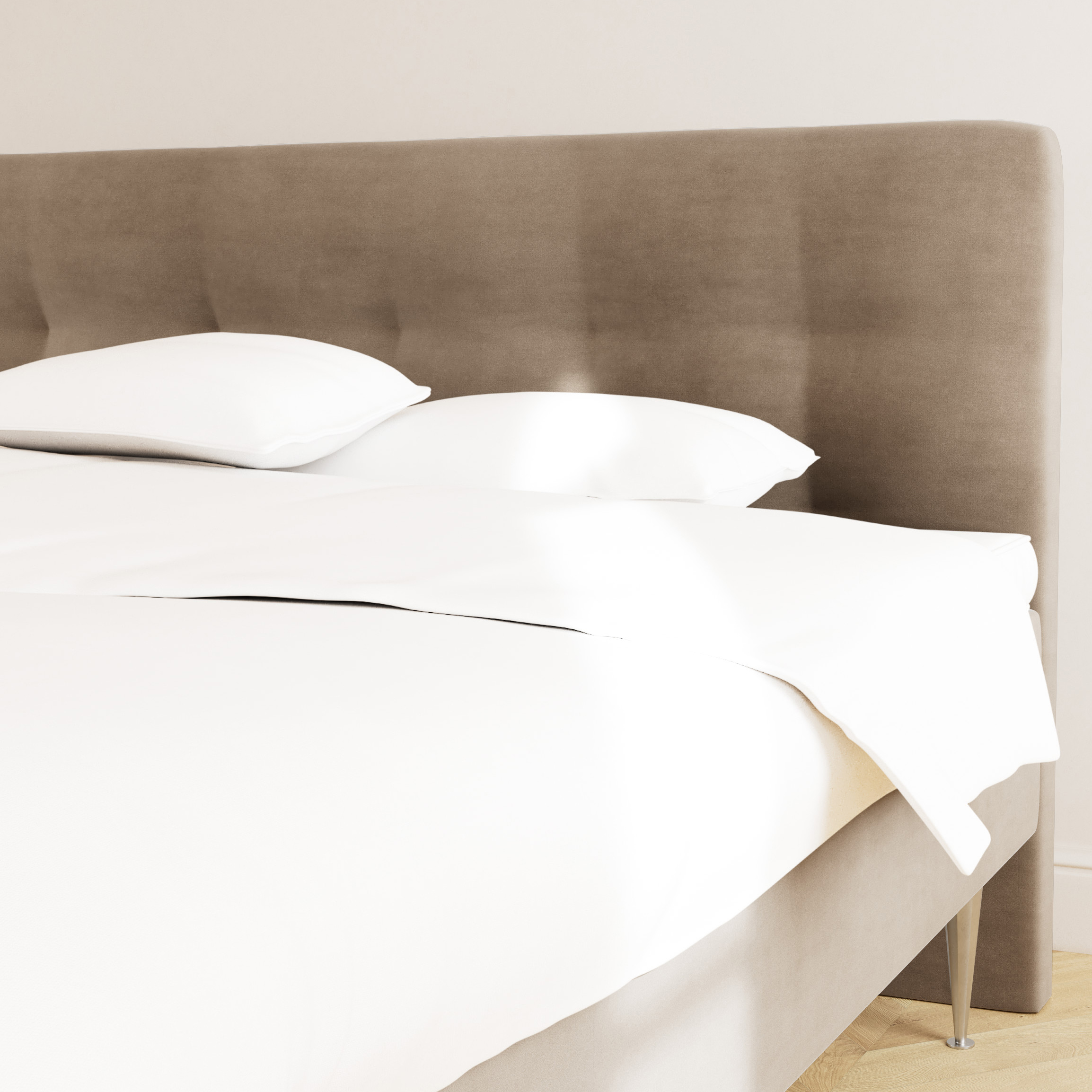 Gavl 120x108 Trenset Velour Sand