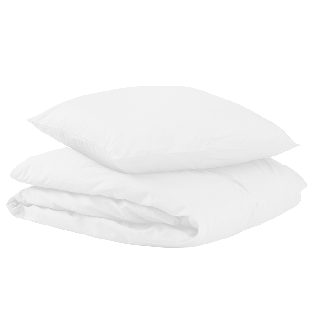 Billede af Unikka sengetøj 200x200 hvid satin